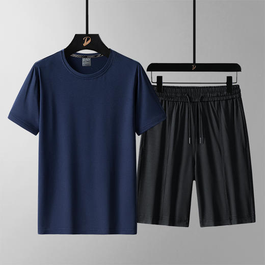 【网孔透气冰丝 清爽不粘腻 四维高弹】休闲冰丝2件套 商品图6