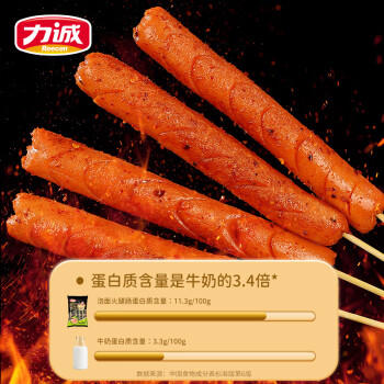 力诚火腿肠泡面伙伴240g袋装香肠即食零烧烤肠泡面搭档 早餐方便零食 /粮油调味 /方便食品 /火腿肠 商品图3