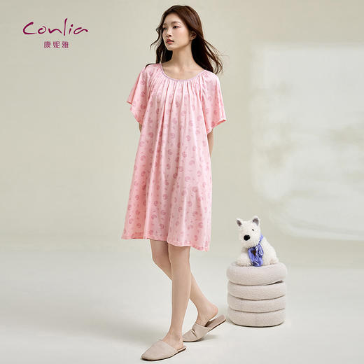 康妮雅女式短袖睡裙 521622033 商品图1
