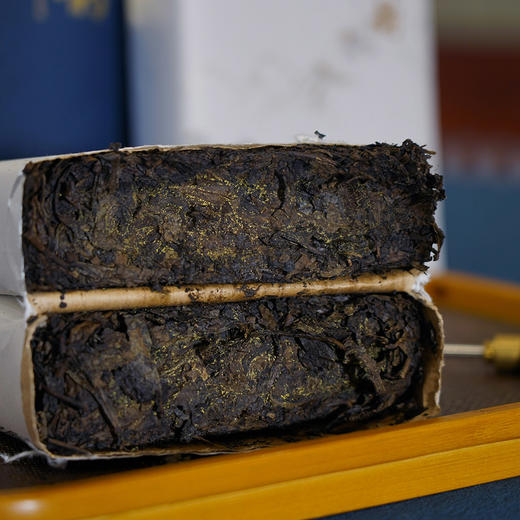 晋丰厚 洢水芙韵 700克芙蓉山原料安化黑茶手筑茯砖茶 商品图5