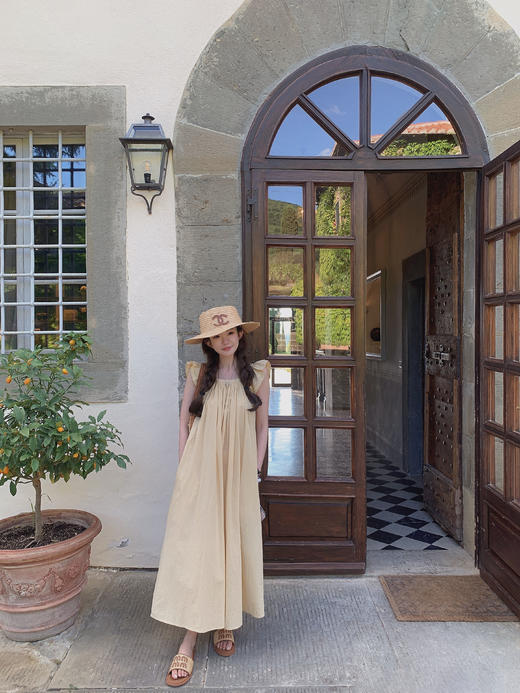 金蘑菇菇 Piazzano露丝妹妹的翩翩懒人裙/ 100棉 小飞袖慵懒宽松连衣裙 商品图2