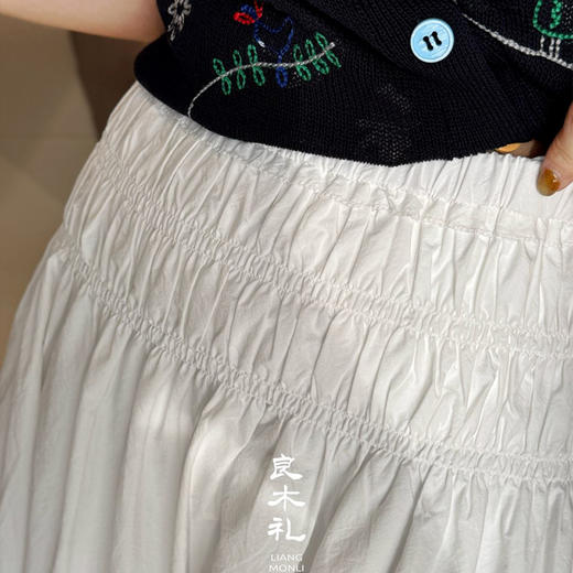 【预售7天】良木礼褶皱半裙 商品图1