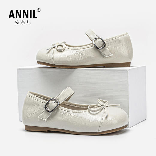 ANNIL/安奈儿女童皮鞋公主鞋2025春季新款儿童单鞋小女孩软底宝宝舞蹈鞋HG5101205 商品图2