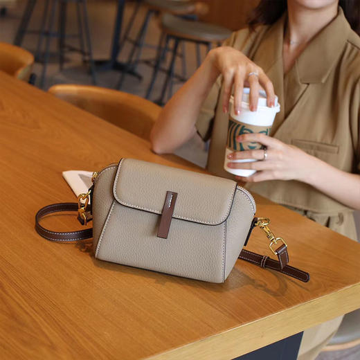 【预售3天】2025新款时尚斜挎高级感女包简约百搭女士单肩斜挎包9278-D 商品图5