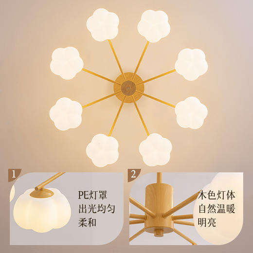 特价🔥奶油泡泡智控吊灯 商品图2