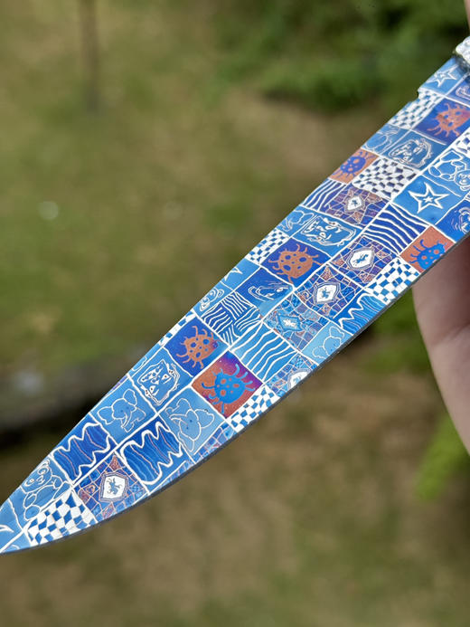 三希堂  现代刀系列  星空猛犸小猎  未开刃 商品图3