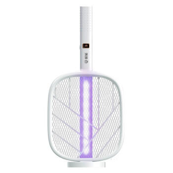 榄菊电蚊拍充电式家用强力灭蚊灯紫光诱蚊灭蚊器热门商品带底座蚊子拍 商品图5