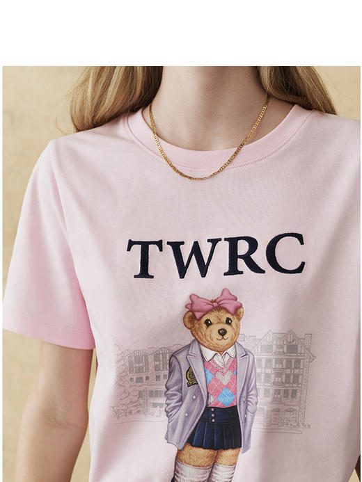TeenieWeenie小熊卡通短袖圆领T恤女夏季女t恤TTRA25M506Z 商品图4