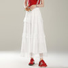 MYX-AS-6657-L蕾丝荷叶边洋气蛋糕裙2025夏季新款松紧腰休闲长裙垂感百褶半身裙 商品缩略图0