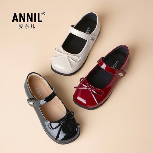 ANNIL/安奈儿女童皮鞋2025春秋儿童舞蹈鞋黑色演出鞋女孩公主鞋宝宝单鞋HG5101221 商品图3
