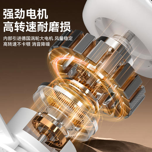 「高颜值！远程遥控」小吊扇宿舍学生家用usb充电悬挂式风扇遥控生活电器长续航床上小型风扇 商品图3