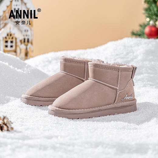 ANNIL/安奈儿童鞋儿童雪地靴秋冬加绒加厚女宝宝棉靴保暖女童靴子HG4411119 商品图2