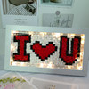 情人节好礼！【爱心积木，送你一份浪漫手工礼~】律动之爱心像素 创意DIY积木 立体拼图相框 桌面摆件 情人节表白礼物-QQ 商品缩略图13