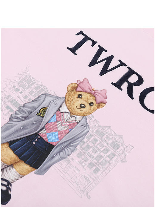 TeenieWeenie小熊卡通短袖圆领T恤女夏季女t恤TTRA25M506Z 商品图9