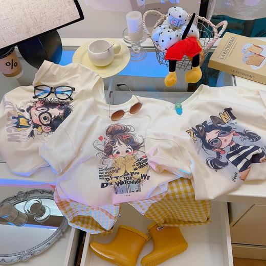 【观偎】纯棉T恤 夏季亲子款夏装玩偶T恤卡通T恤 8862 商品图8