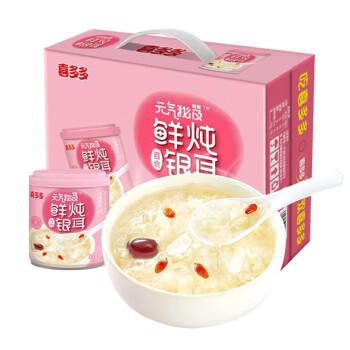 喜多多元气秘笈 鲜炖银耳羹200g*12罐整箱 免冲泡免煮 新老包装随机发货 /粮油调味 /方便食品 /其他方便食品 商品图1