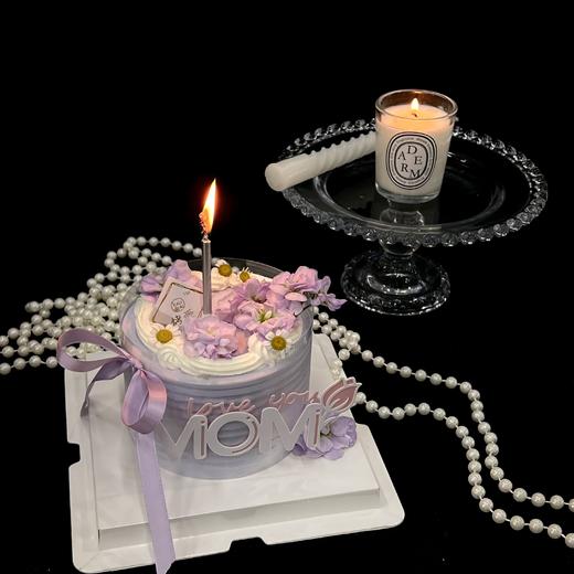 烤爱·莫奈花园·情人节蛋糕·紫色生日蛋糕/聚会/下午茶/低糖动物奶油【仅限深圳配送】 商品图1