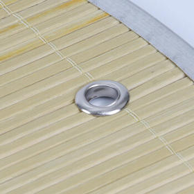 拜杰圆形双层竹制饺子帘 盖帘 托盘2件套 饺子垫 水饺盘 饺子帘