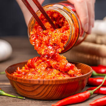 湘汝年货剁椒酱 鱼头青剁椒118g 辣椒蒸鱼头调味料拌饭拌面酱 /粮油调味 /调味品 /中式酱料 商品图1