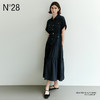 【破价】N°28 夏季法式设计感工装衬衫领连衣裙女中长款束腰显瘦垂感裙子单排扣长裙885252L590/885252L591 商品缩略图6
