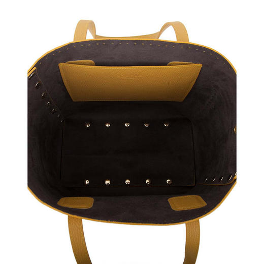 M1FG39BG39H039 POP BAG 女款黄色荔枝纹MEDI同色单肩包 商品图2