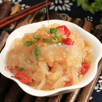 响诺即食鲜脆海蜇丝 2斤/桶（桶内独立4袋装）家庭装下饭下酒菜凉拌菜 /粮油调味 /南北干货 /鱼虾贝藻类干货 商品图4