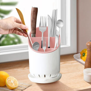 梦庭筷笼架子厨房多功能刀叉勺子餐具盒收纳架筷子筒筷子篓筷子篮3256 商品图6