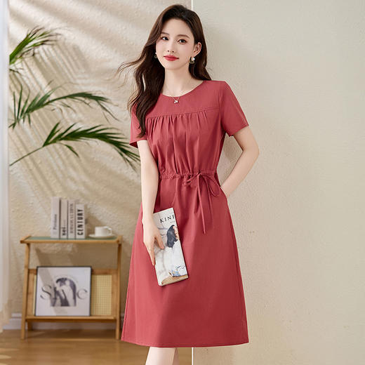 时尚休闲韩系，短袖中长款裙子HR-ZYF8822 商品图1