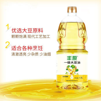 丰原食品 食用油 非转基因一级 大豆油 1.8L /粮油调味 /食用油 /玉米油 商品图2