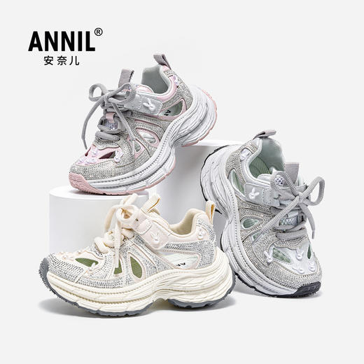 ANNIL/安奈儿夏季女童运动透气百搭耐磨镂空休闲鞋2025夏季新款HG5205317 商品图3