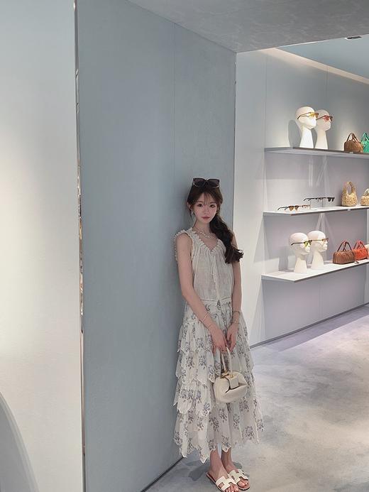 金蘑菇菇 Antica Roma少女的祈祷 / 小兰花法式泡泡袖连衣裙 商品图7