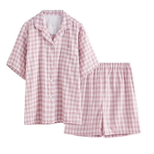 康妮雅女式短袖短裤开襟套装 商品图6