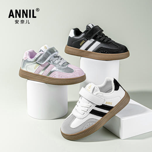 ANNIL/安奈儿儿童板鞋子2025春季软底防滑运动童鞋男童阿甘鞋女童德训鞋HM5104182 商品图3