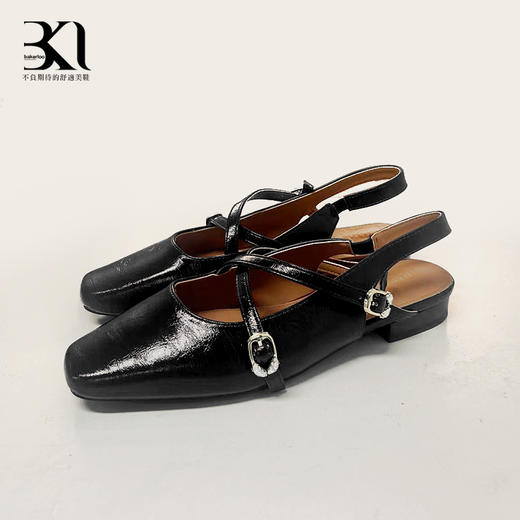 BAKERLOO鱼嘴交叉双带玛丽珍凉鞋YQ167 商品图3