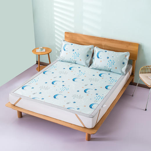 【维科家纺】印花冰丝席二件套（星空） 商品图1