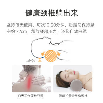 奥罗玛斯（aeromax） 圆枕头颈椎枕低回弹记忆棉枕芯圆形圆柱枕头长条糖果颈枕头 商品图2