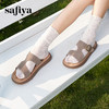Safiya/索菲娅2025踩屎感复古勃肯外穿休闲百搭防滑平底拖鞋SFD2110166/SFD2110M66 商品缩略图2