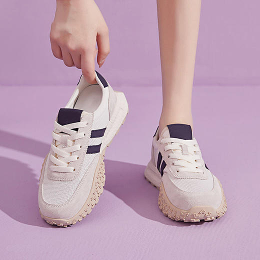 【踩屎感2.0透气网面复古阿甘鞋】3.8cm增高鞋底  夏季透气不闷脚 日常休闲出行必备 尼龙透气网布  内部EVA鞋垫  （建议拍大一码，穿起来更舒适） 商品图3