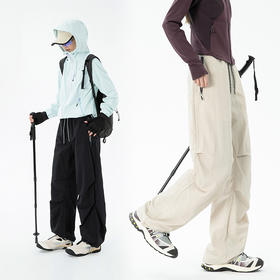 LUCKY DEER/幸运鹿情侣款防泼水时尚伞兵裤