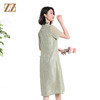 佐尔美夏季新款新中式国风桑蚕丝短袖连衣裙女M42LS87 商品缩略图3
