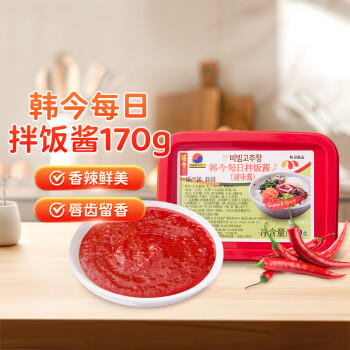 韩今拌饭酱 炒年糕 韩国进口石锅 下饭酱 烤肉 韩式调料调味酱170g /粮油调味 /调味品 /西式酱料 商品图3