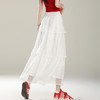 MYX-AS-6657-L蕾丝荷叶边洋气蛋糕裙2025夏季新款松紧腰休闲长裙垂感百褶半身裙 商品缩略图1
