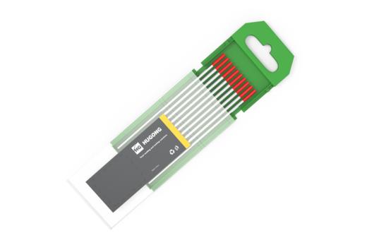 上海沪工氩弧焊红头钨针(针钨WT20)钨针 适合焊不锈钢1.0 /2.0 /2.4/ 3.0/ 3.2 规格 钨针钨极钨棒焊针 商品图1