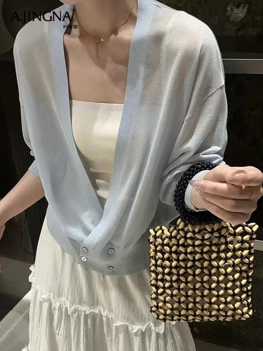 【春夏温柔】阿菁娜穿搭宽松廓形感空气罩衫F30X318001 商品图2