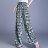 MYX-AS-7330-L垂感休闲拖地裤2025年夏季新款轻薄透气阔腿长裤印花时尚直筒裤 商品缩略图2