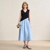 【设计感拼接撞色】无袖背心裙女夏季宽松V领连衣裙V1150743 商品缩略图1