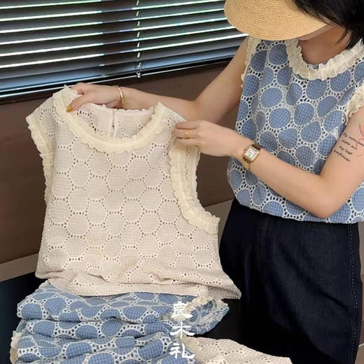 【不换不退】良木礼蕾丝背心(80101) 商品图3