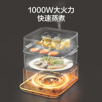 苏泊尔（SUPOR）电蒸锅炖蒸煮一体 0涂层不锈钢底电煮锅 电火锅 多功能家用智能电热锅 10升多用途锅ZN23FC860 商品图0