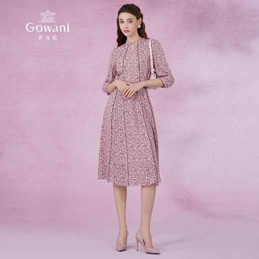 乔万尼真丝桑蚕丝连衣裙夏收腰裙ET2E216 商品图3