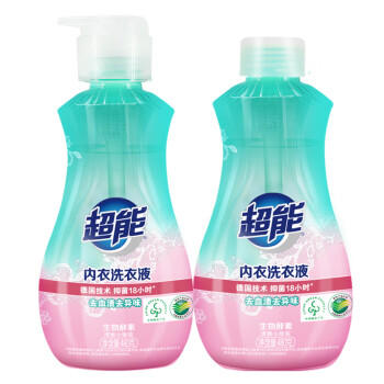 超能 内衣洗衣液 1.92斤(480g*2) 长效抑菌 内衣内裤洗 男女通用 商品图2